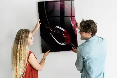Quadro magnético para desenhar vinho derramado