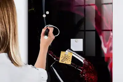 Quadro magnético para desenhar vinho derramado