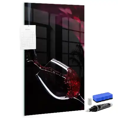 Quadro magnético para desenhar vinho derramado