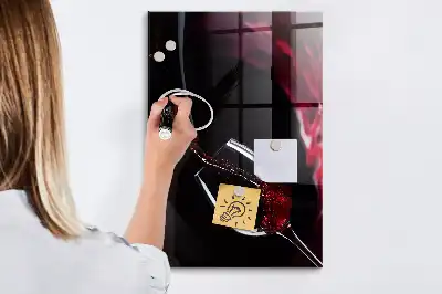 Quadro magnético para desenhar vinho derramado
