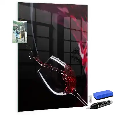 Quadro magnético para desenhar vinho derramado