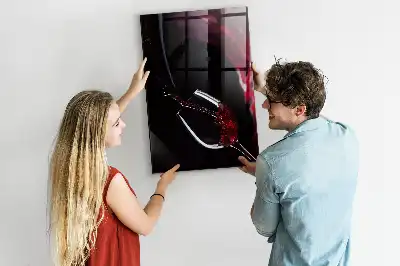 Quadro magnético para desenhar vinho derramado