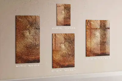 Quadro magnético com caneta estampa de corte transversal de tronco