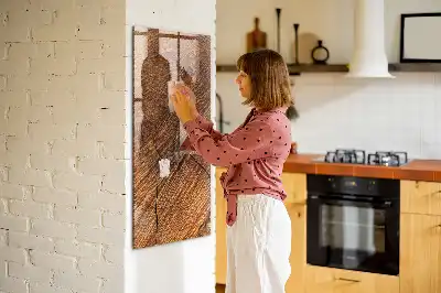Quadro magnético para desenhar em tom quente de madeira