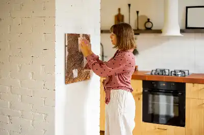Quadro magnético para desenhar em tom quente de madeira