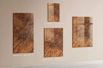 Quadro magnético para desenhar em tom quente de madeira