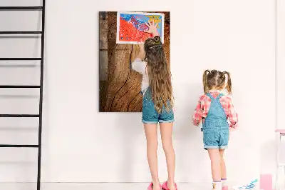 Quadro magnético para desenhar em madeira antiga