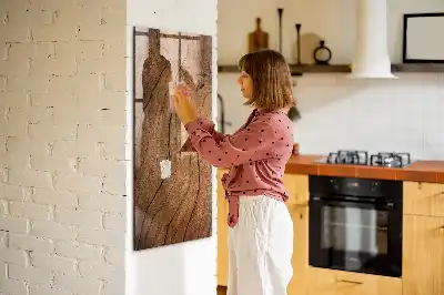 Quadro magnético para desenhar em madeira antiga