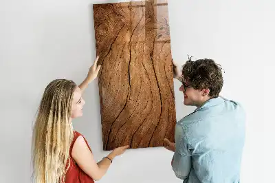 Quadro magnético para desenhar em madeira antiga