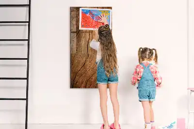 Quadro magnético para desenhar em madeira antiga