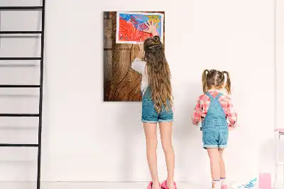 Quadro magnético para desenhar em madeira antiga