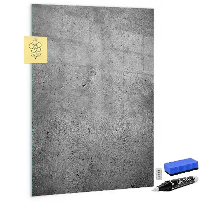 Quadro magnético com caneta na cor concreto