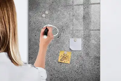 Quadro magnético com caneta na cor concreto
