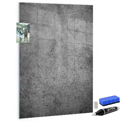 Quadro magnético com caneta na cor concreto