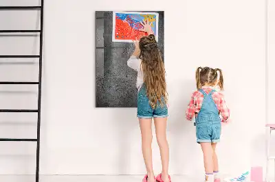 Quadro magnético com caneta na cor concreto