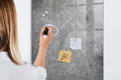 Quadro magnético com caneta na cor concreto