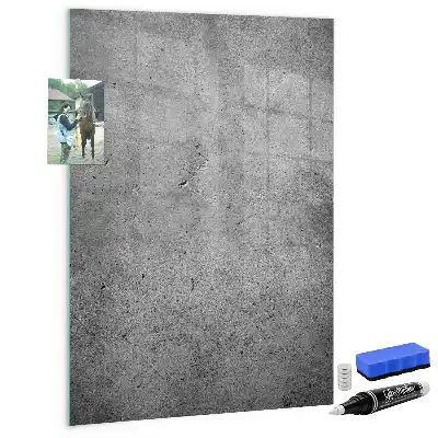 Quadro magnético com caneta na cor concreto