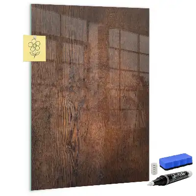 Quadro magnético para desenhar em madeira escura