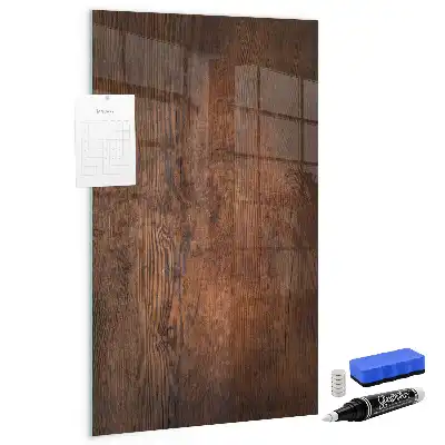 Quadro magnético para desenhar em madeira escura