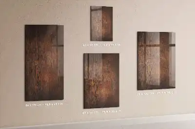 Quadro magnético para desenhar em madeira escura