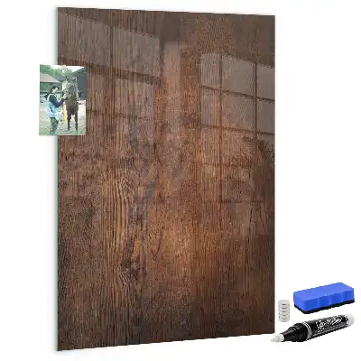 Quadro magnético para desenhar em madeira escura