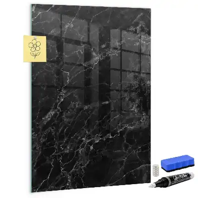 Quadro magnético para desenho mármore escuro