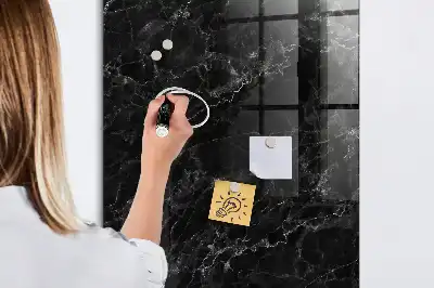 Quadro magnético para desenho mármore escuro