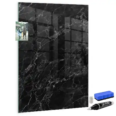 Quadro magnético para desenho mármore escuro