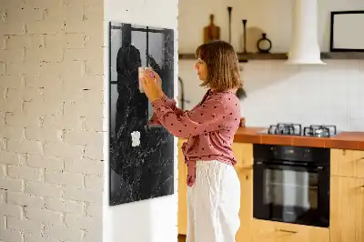 Quadro magnético para desenho mármore escuro