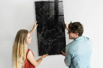 Quadro magnético para desenho mármore escuro