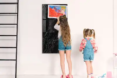 Quadro magnético para desenho mármore escuro