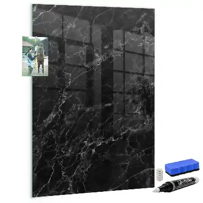 Quadro magnético para desenho mármore escuro