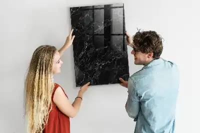 Quadro magnético para desenho mármore escuro