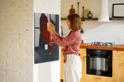 Pimentão em pó quadro magnético com caneta