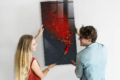 Pimentão em pó quadro magnético com caneta