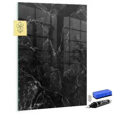 Quadro magnético para desenhar mármore escuro