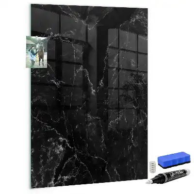 Quadro magnético para desenhar mármore escuro