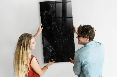 Quadro magnético para desenhar mármore escuro