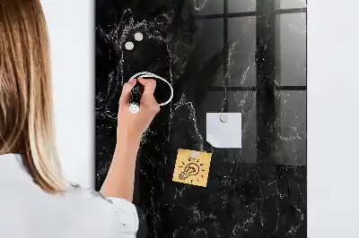 Quadro magnético para desenhar mármore escuro
