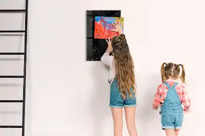Quadro magnético para desenhar mármore escuro