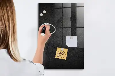 Quadro magnético para desenhar na cor rocha escura