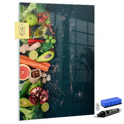 Quadro magnético com caneta e design de mesa vegana