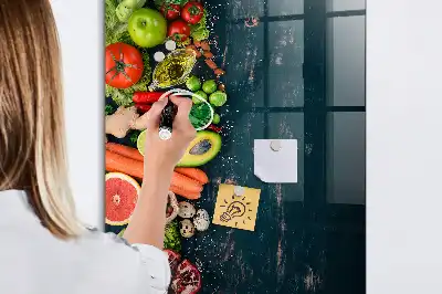 Quadro magnético com caneta e design de mesa vegana