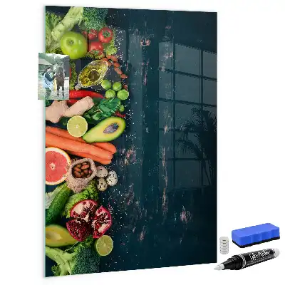 Quadro magnético com caneta e design de mesa vegana