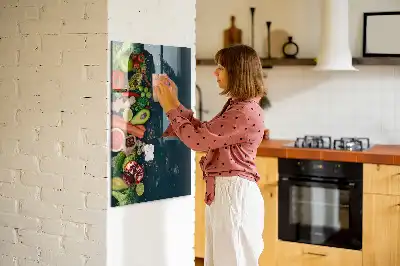 Quadro magnético com caneta e design de mesa vegana
