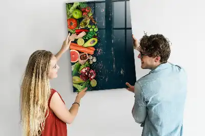 Quadro magnético com caneta e design de mesa vegana