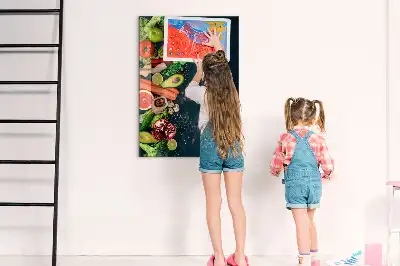 Quadro magnético com caneta e design de mesa vegana