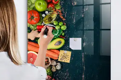 Quadro magnético com caneta e design de mesa vegana