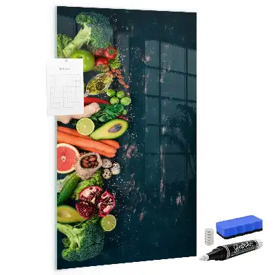 Quadro magnético com caneta e design de mesa vegana