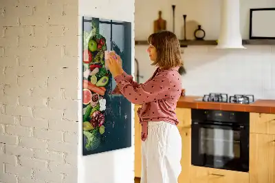 Quadro magnético com caneta e design de mesa vegana